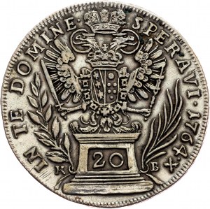 Franz I. Stephan, 20 Kreuzer 1764, KB, Kremnitz