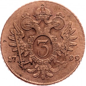 Franz I. (II.), 3 Kreuzer 1799, B