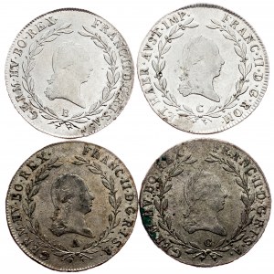 Franz I. (II.), 20 Kreuzer 1802, 1804, 1806, A, B, C