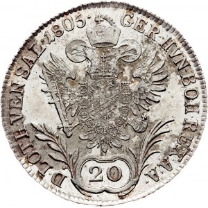 Franz I. (II.), 20 Kreuzer 1805, E