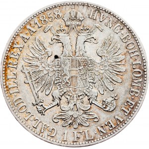 Franz Joseph I., 1 Gulden 1858, B