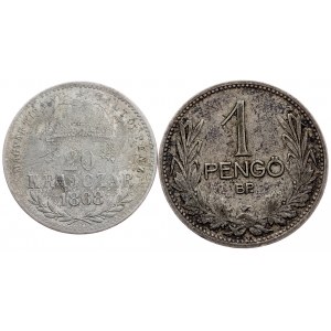 Franz Joseph I., 20 Kreuzer 1868, KB, Kremnitz