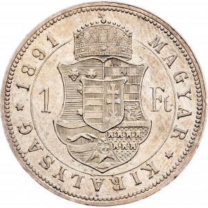 Franz Joseph I., 1 Forint 1891, KB, Kremnitz