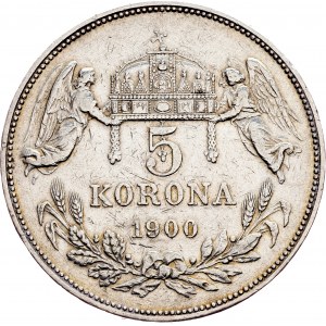 Franz Joseph I., 5 Korona 1900, KB, Kremnitz