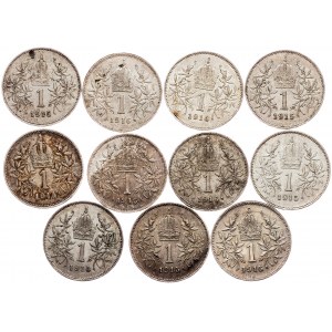 Franz Joseph I., 1 Krone 1914-1916, Vienna