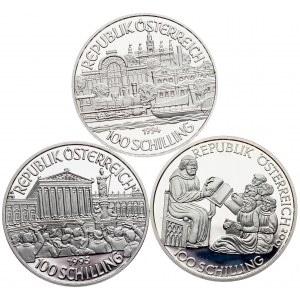 Austria, 100 Schilling 1994, 1995, 2001