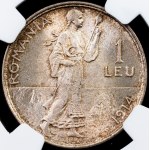 Romania, 1 Leu 1914