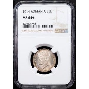 Romania, 1 Leu 1914
