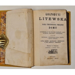 ZAWADZKA Wincentyna - GOSPODYNI LITEWSKA Wyd. 1888