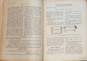 GARDENING AND AGRICULTURE SLOGAN. Monthly magazine devoted to the development of horticulture, beekeeping and agriculture in Poland, edited by Antoni Gladysz. R. VIII: 1939, nos. 1-8