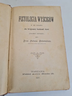 OCHOROWICZ Julian - FYZIOLOGIE RAS ed. 1897 hippika