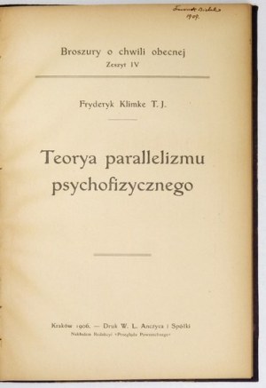 MORAWSKI Maryan - Co to jest hypnotyzm? Cracow 1889. printed by W. L. Anczyc