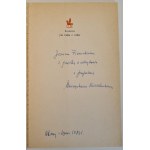 BUCZKÓWNA Mieczysława - JAK BAJKA O WILKU Wydanie 1 Dedykacja od Autorki dla Jerzego Ficowskiego