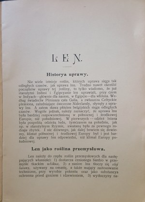 Doliwa J . - Flax and hemp Uprawa nawożenie, sowing and equipment Warsaw 1916