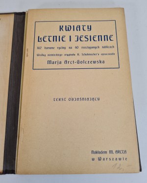 Arc-Golczewska Maria - Summer and autumn flowers Published by M.Arct in Warsaw