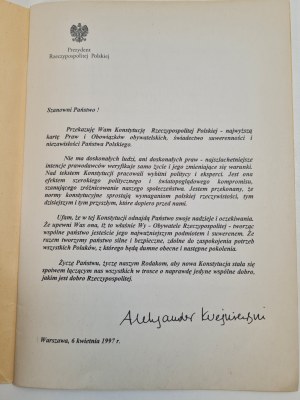 CONSTITUTION OF THE REPUBLIC OF POLAND (with an introduction by President Kwasniewski).