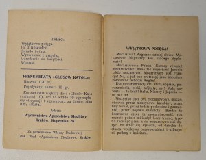 Turbak Piotr- Yearbook XXXVIII. Catholic Voices No. 447, How to go with the church, Krakow 1938