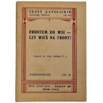 Turbak Piotr- Yearbook XXXVII. Catholic Voices No. 444 Frontem do wsiej- czy wieś na fron!, Kraków 1937