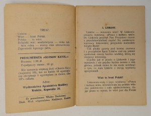 Turbak Piotr- Yearbook XXXVII. Catholic Voices No. 444 Frontem do wsiej- czy wieś na fron!, Kraków 1937