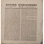 WARSAW CURRIER No.48 D.February 19 Year 1840 Wednesday