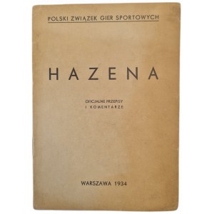 HAZENA, Polish Association of Sports Games, Warsaw 1934