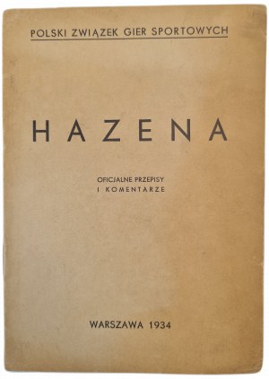 HAZENA, Polská asociace sportovních her, Varšava 1934