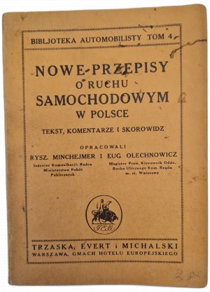 MINCHEJMER, OLECHNOWICZ - NEW PROVISIONS on car traffic in Poland, AUTOMOBILIST'S LIBRARY 4