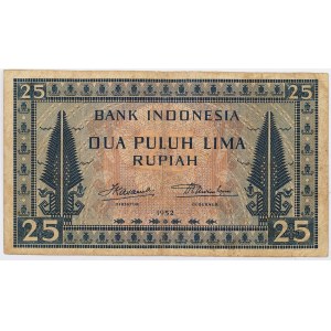 25 RUPII, Indonezja, 1952