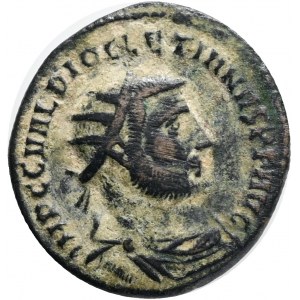 DIOCLETIANUS Antoninian Siscia CONCORDIA MILITUM, RIC V Bronze 3.89g 19mm mint Siscia