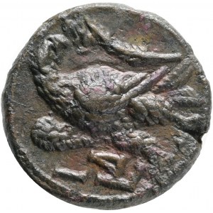 Roman Provincial Coins, Egypt,Alexandria, Gallienus (AD 253-268). Billon Tetradrachm. ΑΥΤ Κ Π ΛΙΚ ΓΑΛΛΙΗΝΟC CЄΒ, laureate, cuirassed bust of Gallienus right, seen from front / Eagle standing left, head right, wreath in beak; L IΔ (date) in left field, upr