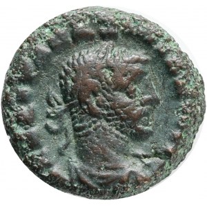 Roman Provincial Coins, Egypt,Alexandria, Maximianus Herculius (First reign, 286-305). Billon Tetradrachm, Obv: A K M A OYA MAΞIMIANOC CЄB. Laureate, draped and cuirassed bust right. Rev: Tyche standing left, holding rudder and cornucopia; L - Є (date) ac