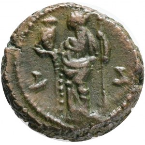 Roman Provincial Coins, Egypt,Alexandria, Maximianus Herculius 286-305, Billon Tetradrachm. Laureate, draped, and cuirassed bust right, seen from behind / Alexandria standing facing, head left, holding bust of Serapis and scepter; L Δ (date) across fields