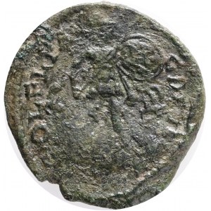 Roman Provincial Thrace, Deultum. Tranquillina, c. AD 241-244. AE. Obv.: SAB TRANQVILLINA AVG; diademed and draped bust of Tranquillina, right,Rev.:COL FL PAC DEVLT; Minerva advancing right, holding spear and shield.Ref.: RPC vol.II.2 1062 - Only 1 specim