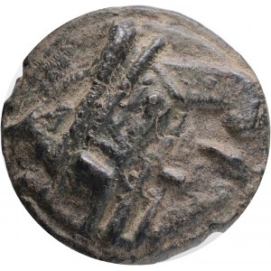 Anonymous, As, c. 217-215 BC; Æ, Mint: Rome. Laureate and bearded head of Janus; Rv. Prow of galley to l.; I (mark of value) above. Crawford 38/1; Vecchi 93. Weight 112g, 47,7mm