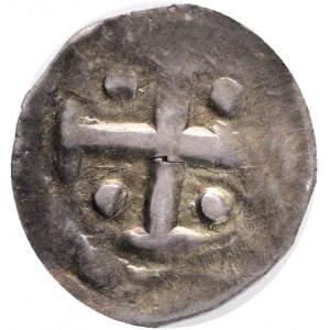 Austria Eberhard I. von Hippoltstein und Biburg 1147-1164, Erzbistum Salzburg. Friesacher Pfennig, o.J. Salzburg, Pr.8var., Lu.4, CNA Ca.5, Ag. 0.97g irregular