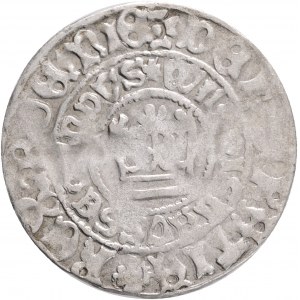 Czechy VLADISLAV II. Grosz praski , ND, (1471-1516), typ Ha#XI., Ag. 2,59 g, 28 mm, Kutná Hora (Kuttenberg)