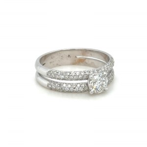 RING AUS 18K WEISSGOLD - 4,10 GR MIT DIAMANTEN - DH-R771