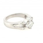 RING IN 18K WHITE GOLD 8.03 GR WITH DIAMOND AND DIAMONDS - RNG30406