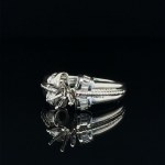 PLATINUM RING 7.20 GR WITH DIAMONDS - RNG30606