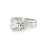 PLATINUM RING 7.20 GR WITH DIAMONDS - RNG30606
