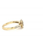 BAGUE EN OR JAUNE - 2.20 GR AVEC DIAMANTS - DH-R201