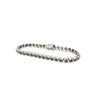 BRACELET IN WHITE GOLD 13.47 GR TENNIS TYPE WITH DIAMONDS - DH-B508