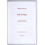 HERBERT Z. - Listy do Muzy. 2000. Książka wycofana z księgarni.