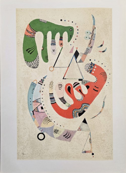 Wassily Kandinsky, Kompozycja,1940. z albumu Derrière Le Miroir nr 179, 1969