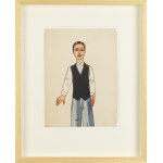 Jerzy Nowosielski (1923 Krakov - 2011 Krakov), návrh loutek pro hru Gennadije Matvejeva Dobrodružství medvěda Laziga, 1950