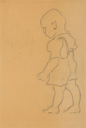 Władysław Strzemiński (1893 Mińsk Litewski - 1952 Łódź), Idący chłopczyk, 1949