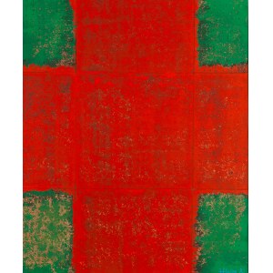 Józef Hałas (1927 Nowy Sącz - 2015 Wrocław), Kompozycja oparta na krzyżu, 1982