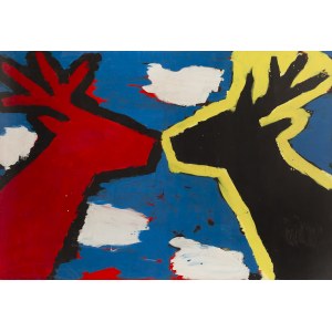 Zdzisław Nitka (ur. 1962, Oborniki Śląskie), Bez tytułu (Całujące się jelonki), 1994