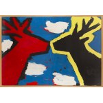 Zdzisław Nitka (ur. 1962, Oborniki Śląskie), Bez tytułu (Całujące się jelonki), 1994