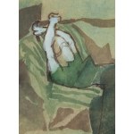 Piotr Potworowski (1898 Warszawa - 1962 Warszawa), Na sofie II, 1956